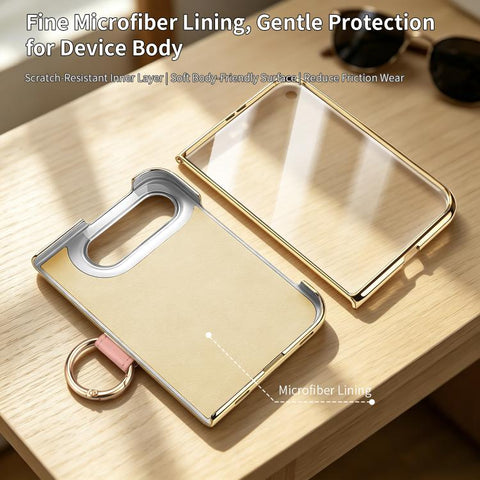 VIETAO Diamond Pattern Metal Ring PU Leather Phone Case, For iPhone Duo