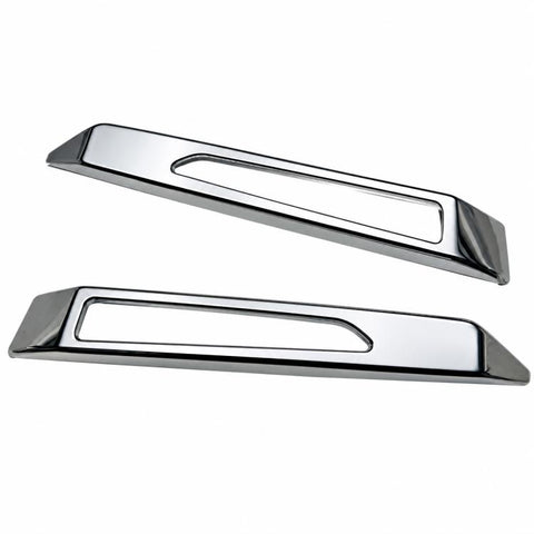 1 Pair Car Front Bumper Fog Light Chrome Trim Bezel for Daihatsu Tanto Custom 2023, Front Bumper Trim Bezel
