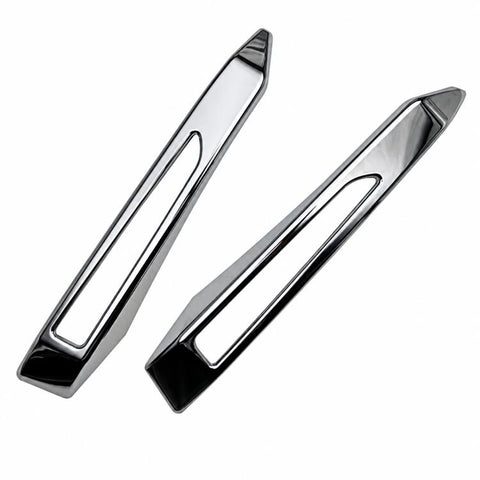 1 Pair Car Front Bumper Fog Light Chrome Trim Bezel for Daihatsu Tanto Custom 2023, Front Bumper Trim Bezel