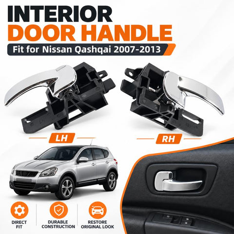 Car Side Inner Door Handle for Nissan Qashqai 2007-2013, 80670-JD000 RH Inner Handle, 80671-JD000 LH Inner Handle