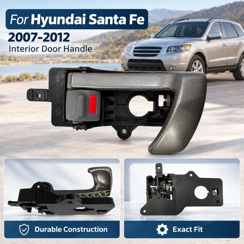 Car Inner Door Handle for Hyundai Santa Fe 2007-2012, 82610-2B010 Front/Rear Left, 82620-2B010 Front/Rear Right