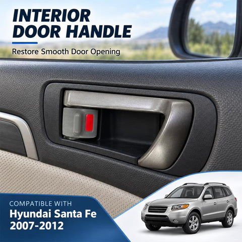 Car Inner Door Handle for Hyundai Santa Fe 2007-2012, 82610-2B010 Front/Rear Left, 82620-2B010 Front/Rear Right