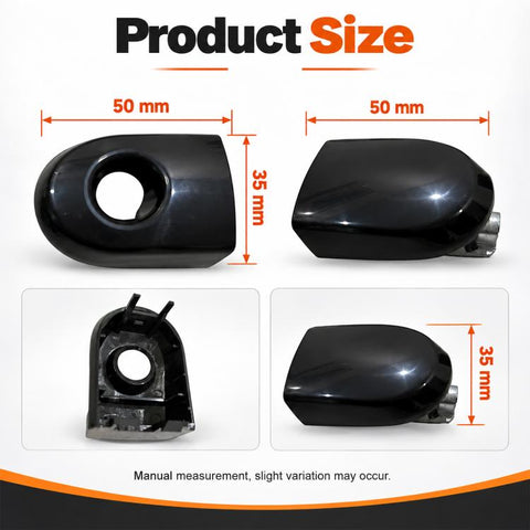Car Exterior Door Handle Cap Cover for Nissan Tiida 2007-2012, Perforated Cap 80641-EL12A FL, Holeless Cap  80640-EL12A RH