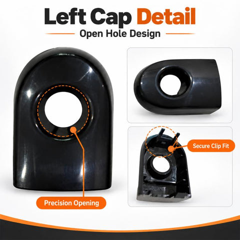 Car Exterior Door Handle Cap Cover for Nissan Tiida 2007-2012, Perforated Cap 80641-EL12A FL, Holeless Cap  80640-EL12A RH