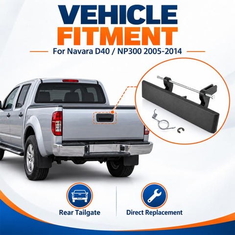Car Tailgate Handle for Nissan Navara D40 NP300 Pickup 2005-2014, 90606-EA810
