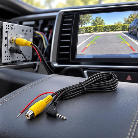 Wired Dash Cam AV Converter RCA + 2.5mm Adapter Cable