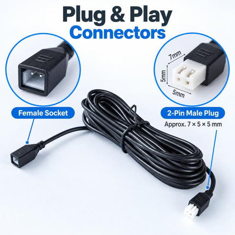 Car Front Parking Sensor Extension Cable, 2m, 4.5m