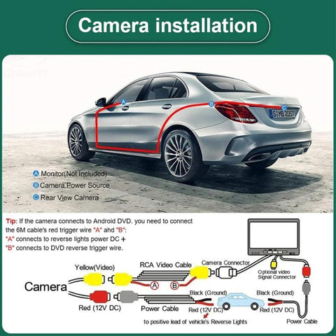 170-degree HD Night Vision Car Rear View Backup Camera for Citroen / Peugeot, AHD720P, AHD1080P