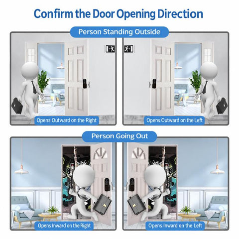 WDL-R5 WiFi Graffiti Smart Anti-theft Fingerprint Door Lock