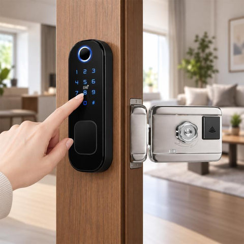 WDL-R5 WiFi Graffiti Smart Anti-theft Fingerprint Door Lock