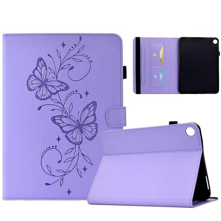 Dual-Butterfly Embossed Vegan Leather Tablet Case, For Galaxy Tab A11 / A9, For Galaxy Tab A 10.1 2019 / T510