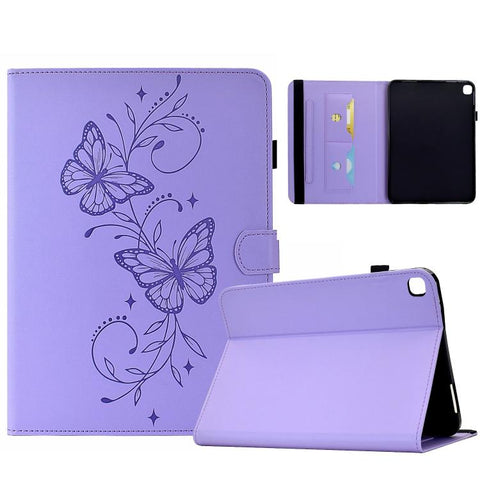Dual-Butterfly Embossed Vegan Leather Tablet Case, For Galaxy Tab A11 / A9, For Galaxy Tab A 10.1 2019 / T510