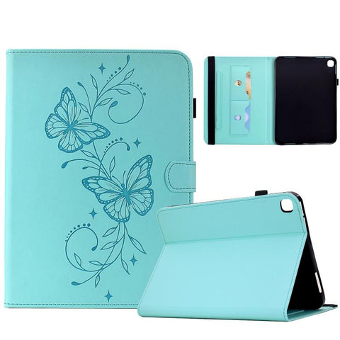 Dual-Butterfly Embossed Vegan Leather Tablet Case, For Galaxy Tab A11 / A9, For Galaxy Tab A 10.1 2019 / T510