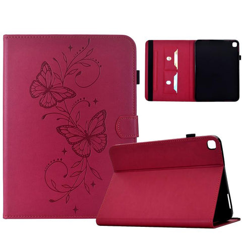 Dual-Butterfly Embossed Vegan Leather Tablet Case, For Galaxy Tab A11 / A9, For Galaxy Tab A 10.1 2019 / T510