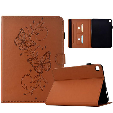 Dual-Butterfly Embossed Vegan Leather Tablet Case, For Galaxy Tab A11 / A9, For Galaxy Tab A 10.1 2019 / T510