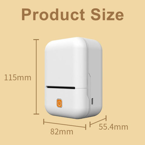 Y2 Mini Portable Smart Label Printer Bluetooth Thermal Printer