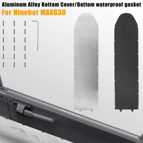 Electric Scooter Bottom Metal Panel Of Battery Compartment with Screw Tool Kit for Ninebot Max G30 / G30D, Bottom Metal Panel