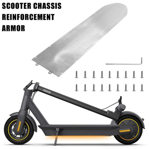 Electric Scooter Bottom Metal Panel Of Battery Compartment with Screw Tool Kit for Ninebot Max G30 / G30D, Bottom Metal Panel