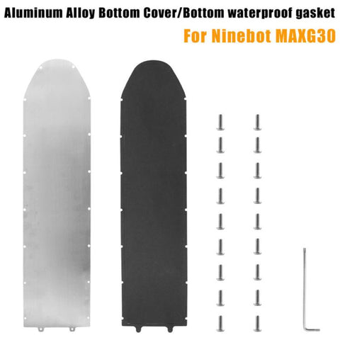 Electric Scooter Bottom Metal Panel Of Battery Compartment with Screw Tool Kit for Ninebot Max G30 / G30D, Bottom Metal Panel