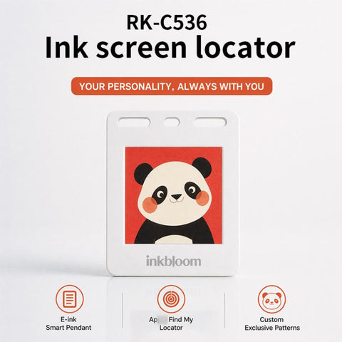 RK-C536 E-ink Screen Locator Tag Compatible with Find My APP