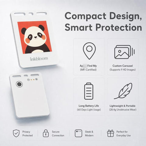 RK-C536 E-ink Screen Locator Tag Compatible with Find My APP