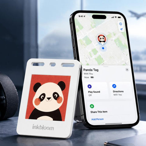 RK-C536 E-ink Screen Locator Tag Compatible with Find My APP