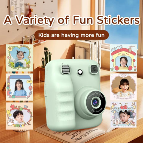A29 2.4 inch HD IPS Screen Kids Instant Printing Camera, Support Photo and Video Recording