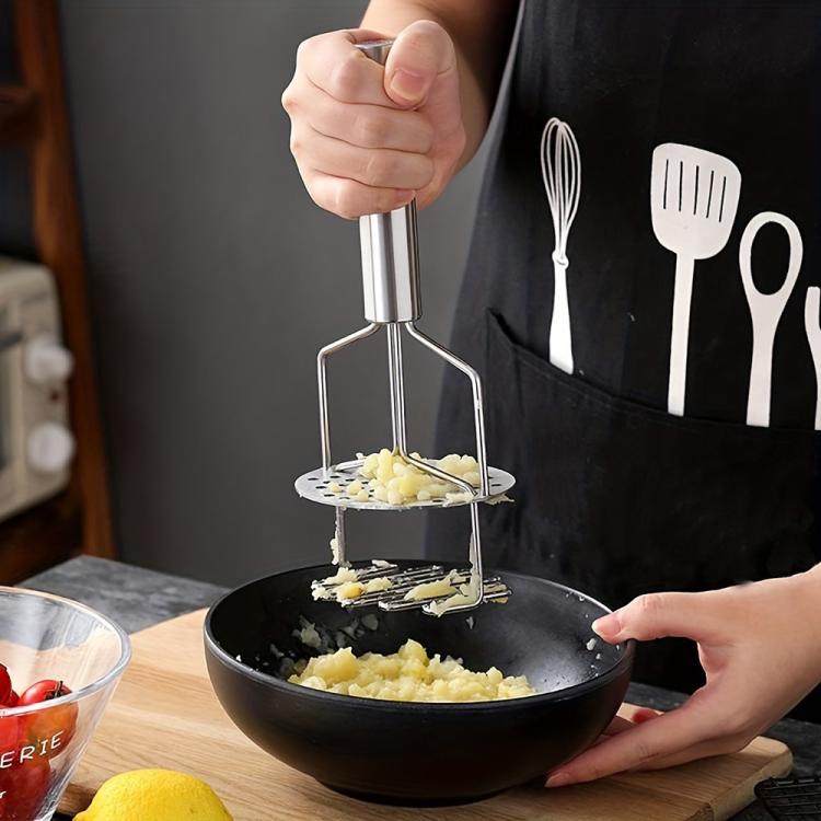 LsCook Double-layer Stainless Steel Potato Masher