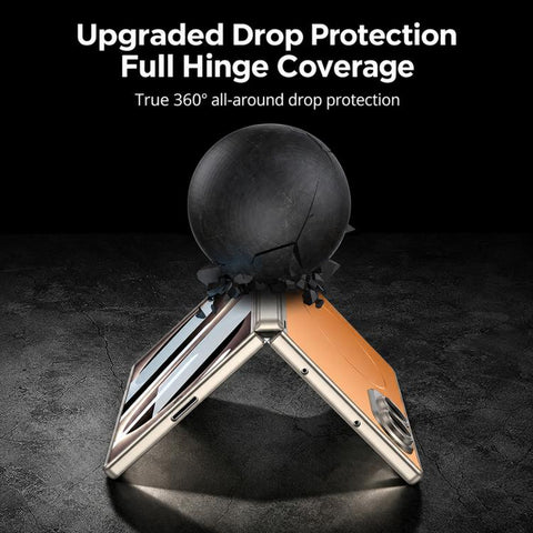 GKK Integrated Magnetic Folding Hinge Skin Feel AG Slim Ring Phone Case, For Galaxy Z Fold8 5G