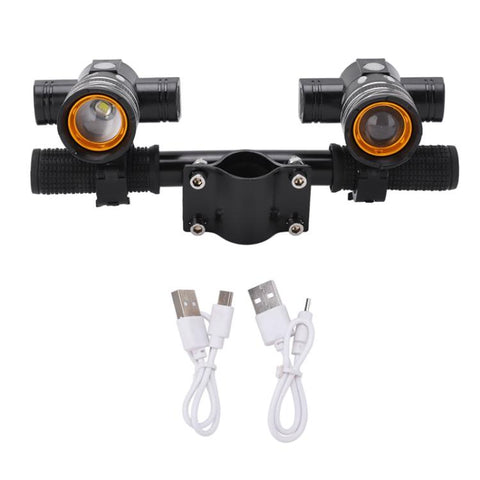 Electric Scooter Children Armrest Rod Riser Fixed Armrest and Dual Front Headlight Kit for Ninebot ES1 / ES2 / ES3 / ES4, Armrest and Dual Front Headlight
