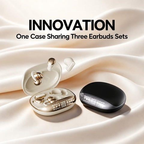 B108 3 Pairs Noise Reduction Wireless Bluetooth Earphones