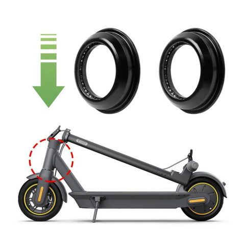2 PCS / Set Electric Scooter Front Cups with Steering Bearing Assembly for Ninebot Max G30 / G30D, Standard, Ball Bearing