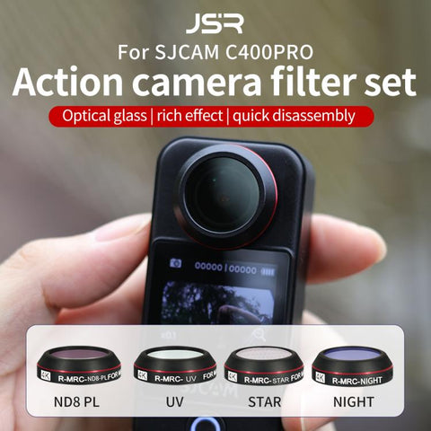 JSR RD Series Lens Filter For SJCAM SJC300 / 400 / 400 Pro, ND8PL, ND16PL, ND32PL, ND64PL, UV, CPL, Star, NIGHT