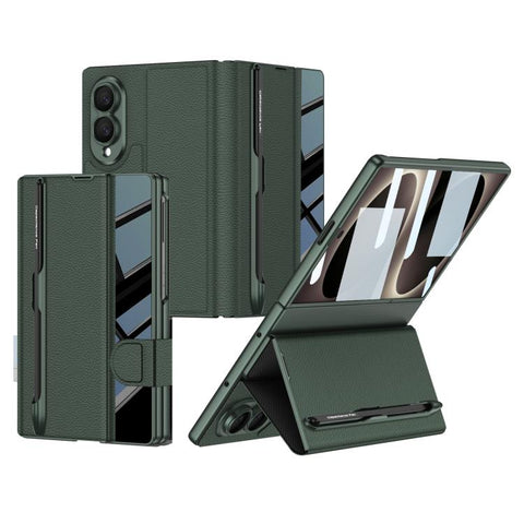 GKK Integrated Full Coverage Flip Phone Case with Pen Slot, Not Included Pen, For Galaxy Z Fold8 5G