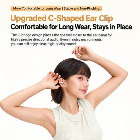 Bone Conduction Sports Digital Display Wireless Bluetooth Earphone