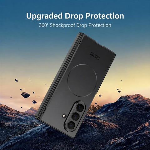 GKK Integrated Magnetic Folding Hinge Skin Feel AG Slim Ring Phone Case, For Galaxy Z Fold8 Ultra 5G