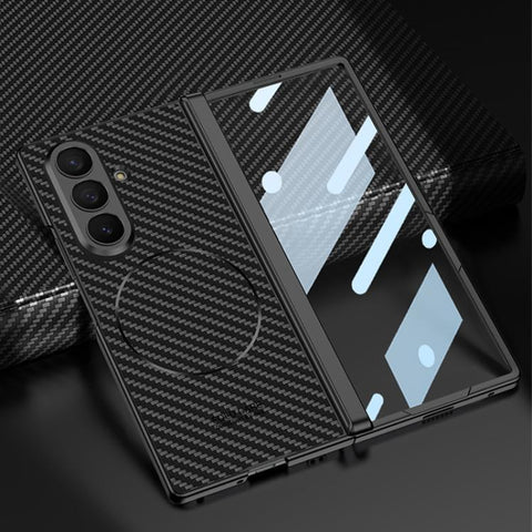 GKK Integrated Magnetic Folding Hinge Skin Feel AG Slim Ring Phone Case, For Galaxy Z Fold8 Ultra 5G