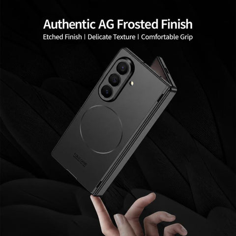 GKK Integrated Magnetic Folding Hinge Skin Feel AG Slim Ring Phone Case, For Galaxy Z Fold8 Ultra 5G