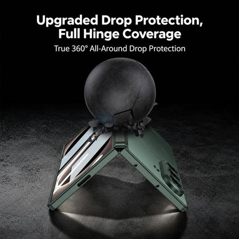 GKK Integrated Magnetic Folding Hinge Skin Feel AG Slim Ring Phone Case, For Galaxy Z Fold8 Ultra 5G
