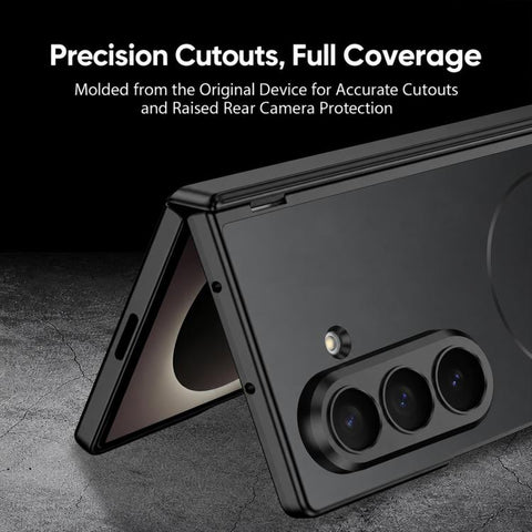 GKK Integrated Magnetic Folding Hinge Skin Feel AG Slim Ring Phone Case, For Galaxy Z Fold8 Ultra 5G