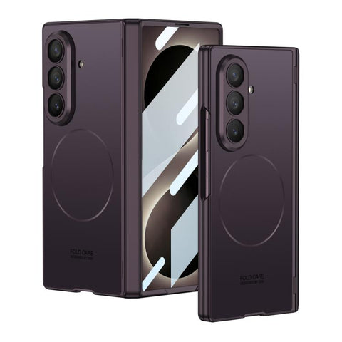 GKK Integrated Magnetic Folding Hinge Skin Feel AG Slim Ring Phone Case, For Galaxy Z Fold8 Ultra 5G