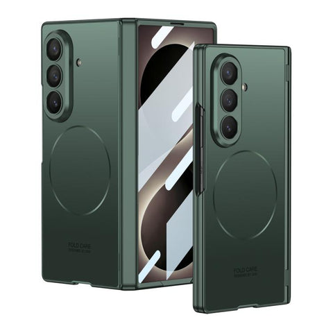 GKK Integrated Magnetic Folding Hinge Skin Feel AG Slim Ring Phone Case, For Galaxy Z Fold8 Ultra 5G