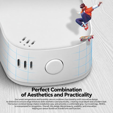 ZSS-S01-TH Tuya Smart Home Temperature and Humidity Sensor Compatible with ZigBee