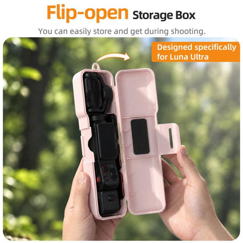 Sunnylife Gimbal Camera Protector Shock-proof Protective Cover Storage Box with Strap, For Insta360 Luna Ultra
