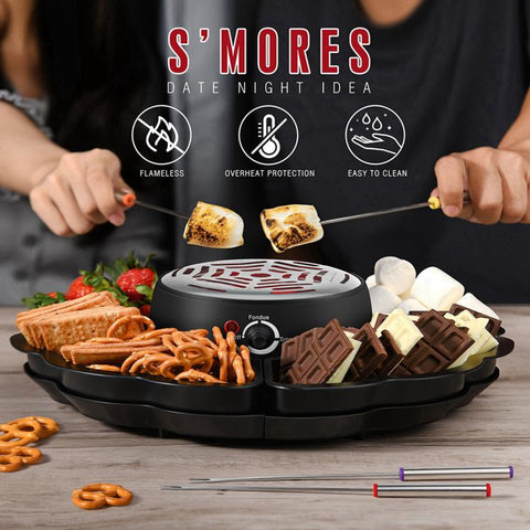 Electric Dessert Maker Marshmallow Roaster with 4 Forks, US Plug, EU Plug, UK Plug, AU Plug