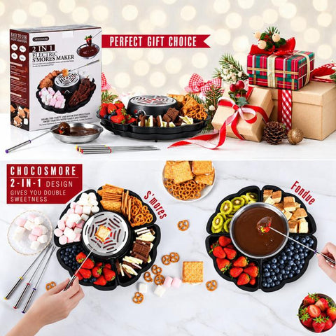 Electric Dessert Maker Marshmallow Roaster with 4 Forks, US Plug, EU Plug, UK Plug, AU Plug