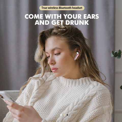 TS300 Semi-In-Ear Slide-Cover Noise-Canceling Wireless Bluetooth Earphones