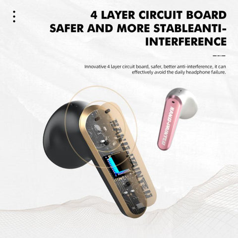 TS300 Semi-In-Ear Slide-Cover Noise-Canceling Wireless Bluetooth Earphones