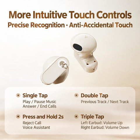 B37 Semi In-Ear TWS Wireless Bluetooth Earphone