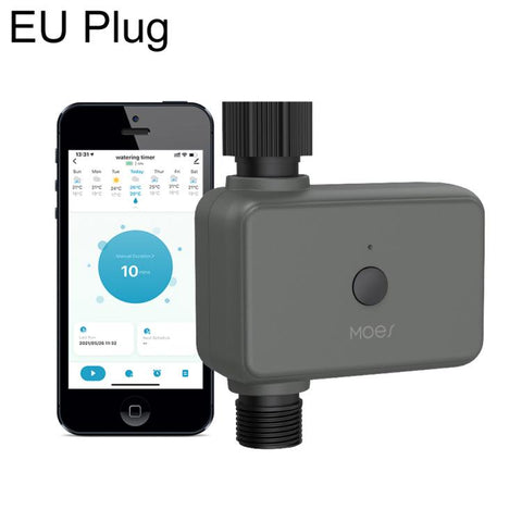 MOES BWV-YC Bluetooth Smart Irrigation Timer, US Standard NH3/4 inch, EU Standard G3/4 inch